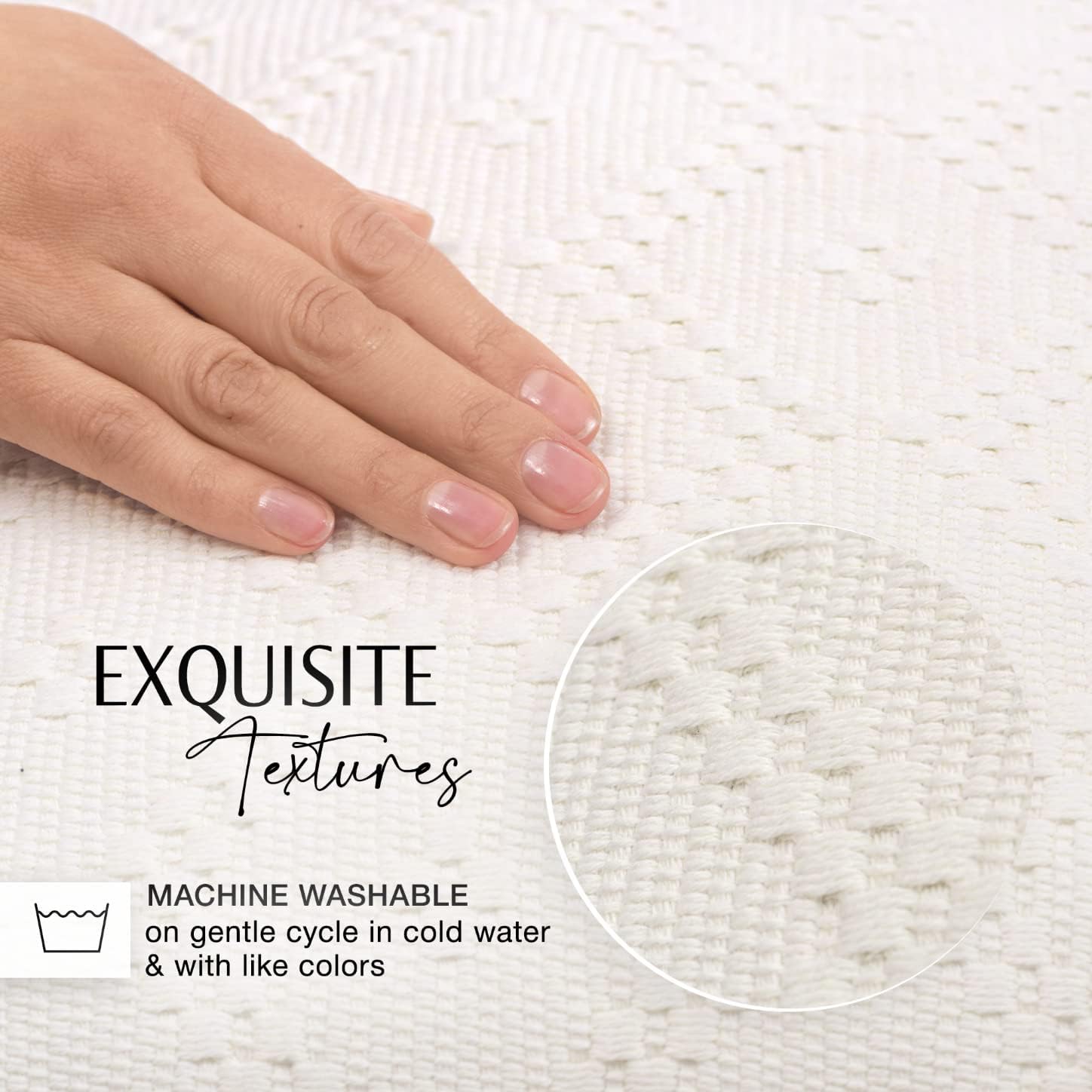 INSPIRED IVORY Boho Throw Pillow Covers - Set of 4 Decorative Farmhouse Pillow Cases for Living Room - Toss Pillow Covers 18x18 for Couch Sofa Bed - Urban Collection